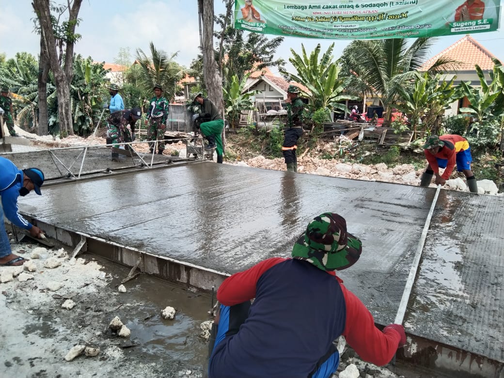 Pasiter Kodim 0812 Lamongan, Pastikan Kualitas Pembangunan Jalan Dalam Mengedepankan Kualitas Mutu Bangunan