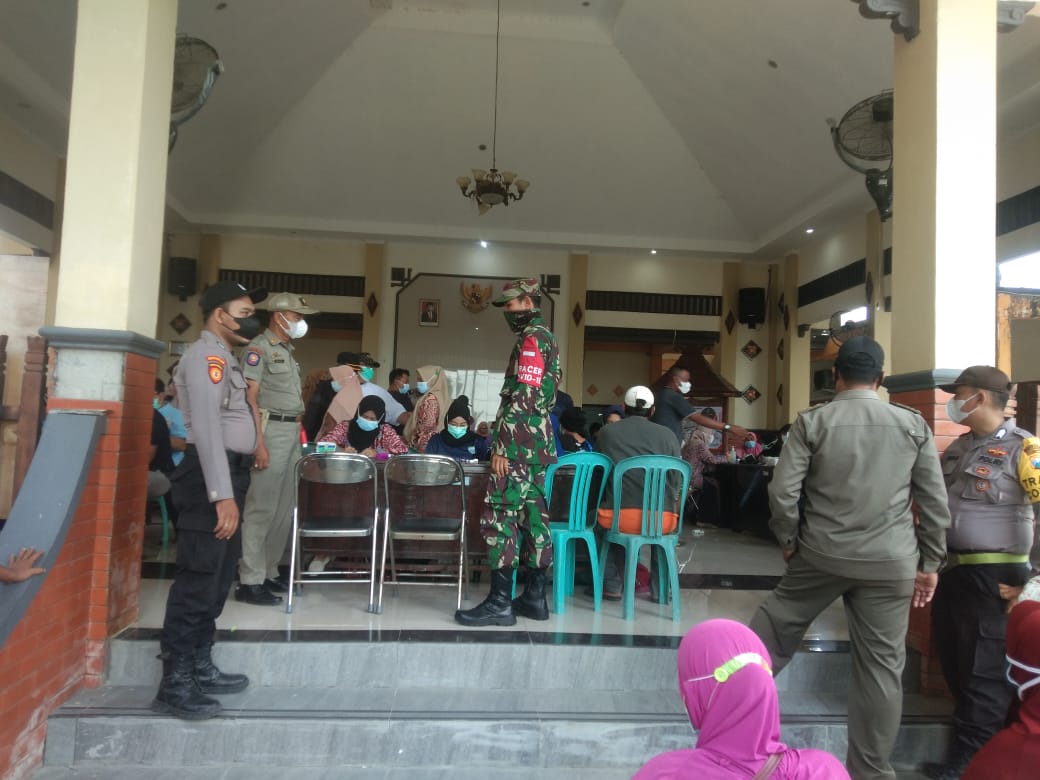Danpos Maduran, Dampingi Giat Vaksinasi di Kecamatan Maduran