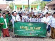 Peringati Maulid Nabi Muhammad SAW, Peresmian Gedung TPQ Darul Ulum dan HSN 2022 : Ratusan Warga NU Dan Santri di Pandak Pawai Ta’aruf dengan Jalan Kaki