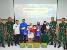 Percepatan Penurunan Stunting, Dandim 0812/Lamongan Serahkan Nutrisi Tambahan Bantuan Kasad.
