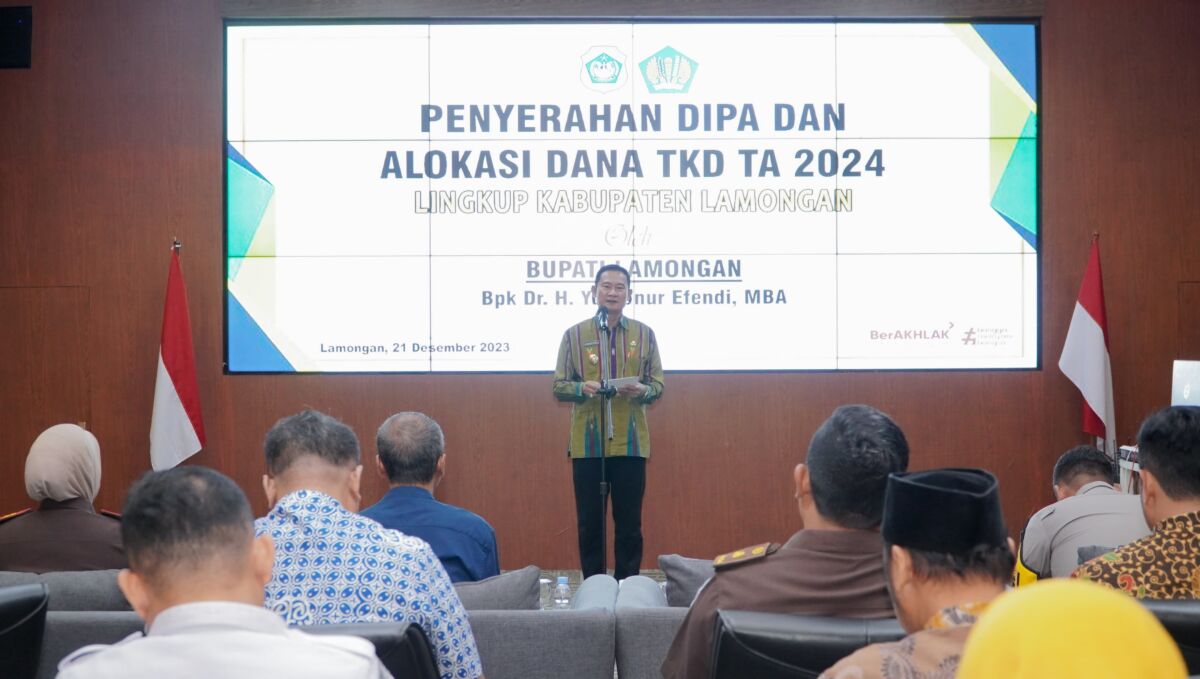 Penyerahan DIPA Kab. Lamonga