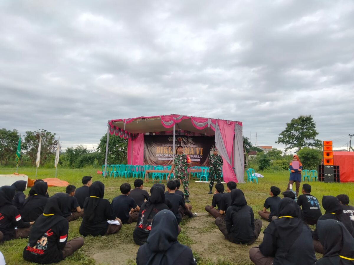 Babinsa Koramil 0812/25 Sarirejo Berikan Wawasan Kebangsaan Dan Pelatihan PPB Dalam Diklatama IPNU – IPPNU