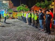 Sinergitas Banser Ngimbang Bersama Muspika Amankan Malam Takbiran Idul Fitri 1445 H.