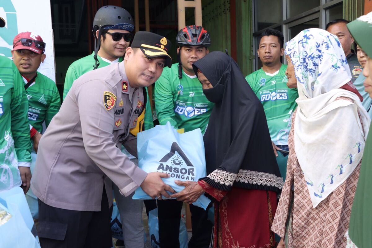 Hadiri Peringatan Harlah GP Ansor ke-90, Ini Pesan Wakapolres Lamongan.