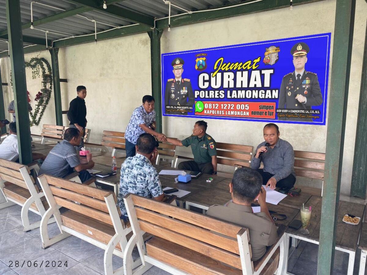 Polres Lamongan Gelar Jumat Curhat Bersama Penggiat Seni Hiburan Kabupaten Lamongan