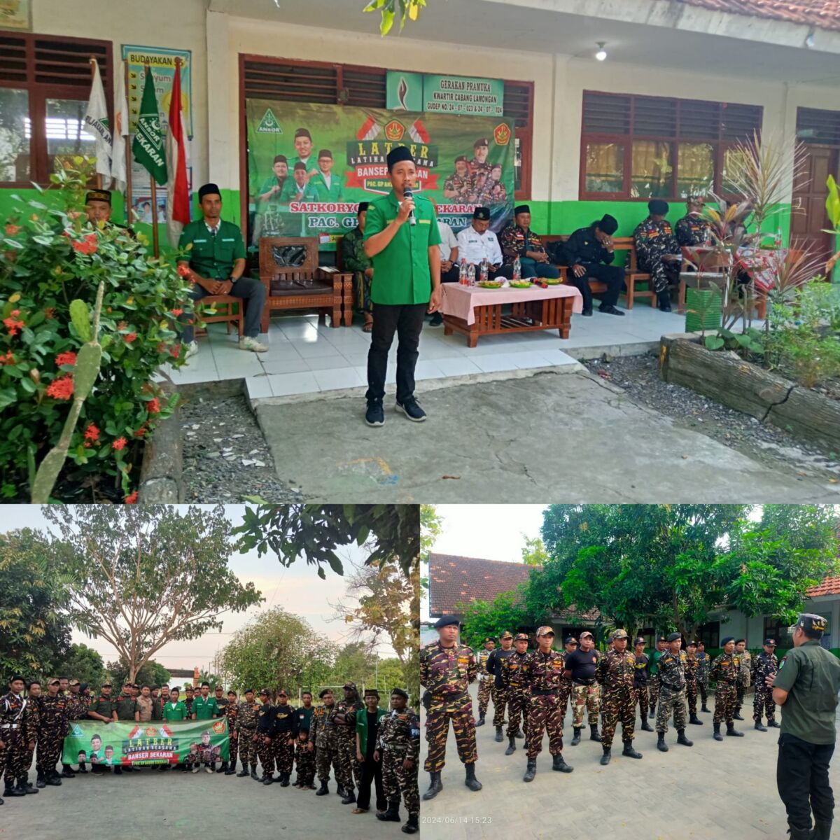 Latihan Bersama TUB dan Pengamanan oleh BANSER PAC GP Ansor Kecamatan Sekaran: Meningkatkan Kesiapsiagaan dan Soliditas