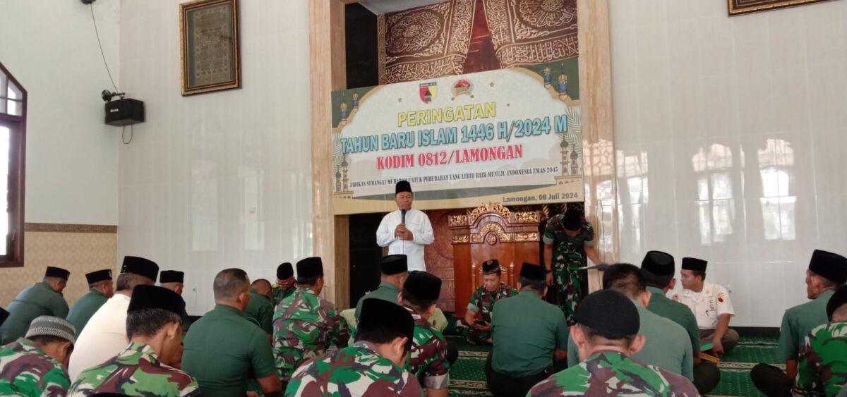 Kodim 0812/Lamongan Gelar Peringatan Tahun Baru Islam 1 Muharram 1446 Hijriyah