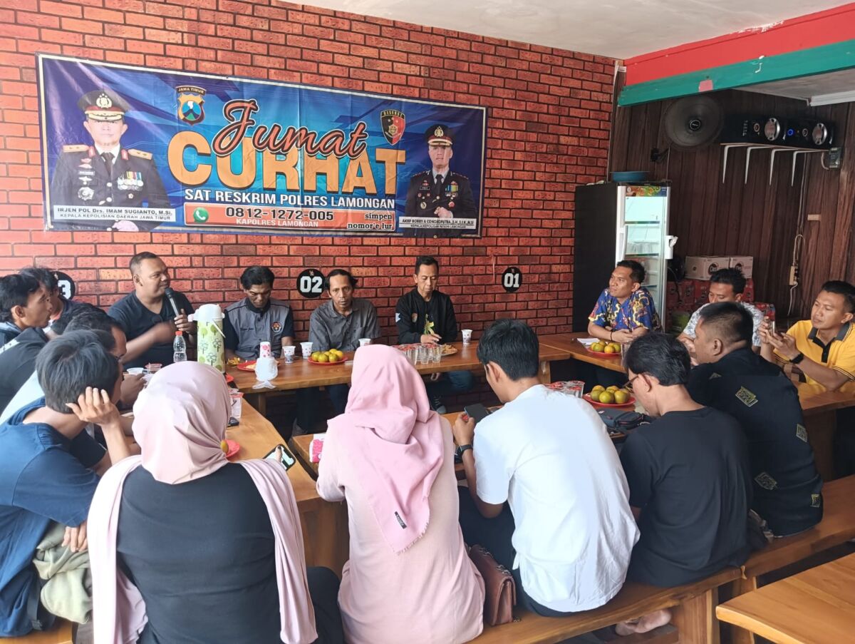 Polres Lamongan Gelar Jumat Curhat Bersama Komunitas Media Sosial Lamongan