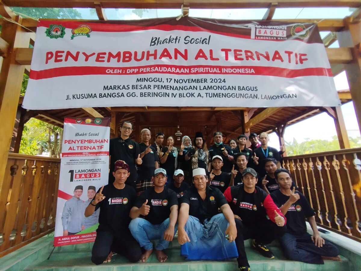 RABN dan YPSI Bagus 01 Gelar Bhakti Sosial Penyembuhan Alternatif Gratis Bagi Warga Lamongan.