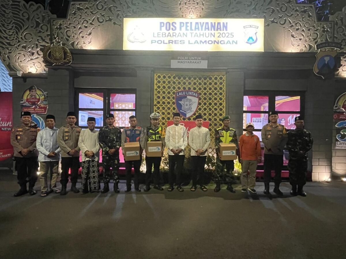 Dampingi Forkopimda, Dandim 0812/Lamongan Cek Pos Pelayanan Mudik Lebara Tahun 2025.