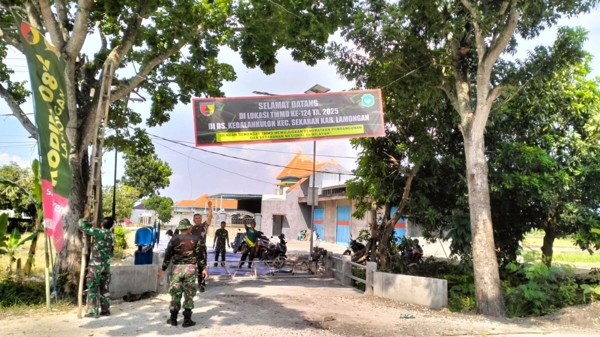 Program TMMD ke-124 Segera Dimulai, Anggota Kodim 0812/Lamongan Lakukan Berbagai Kesiapan.