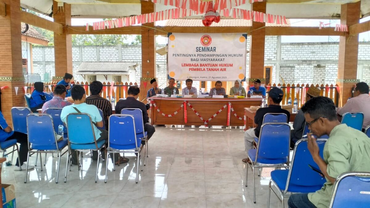 Seminar Pendampingan Hukum di Ngimbang, Koramil dan LBH Peta Edukasi Warga