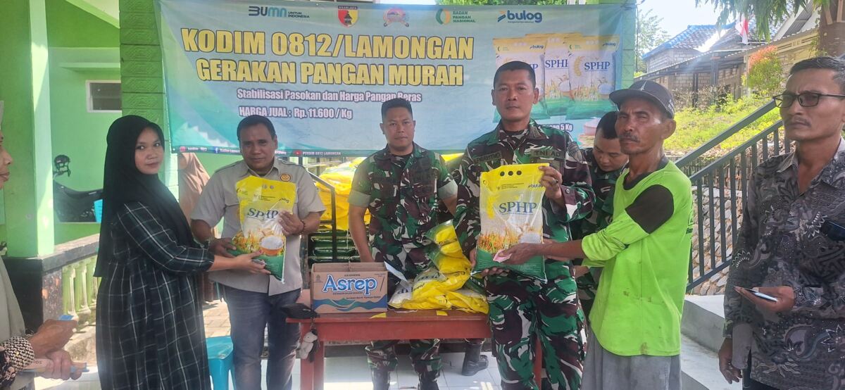 Koramil 0812/19 Laren Gelar Gerakan Pangan Murah (SPHP) 2025, Jaga Stabilitas Harga Pangan.