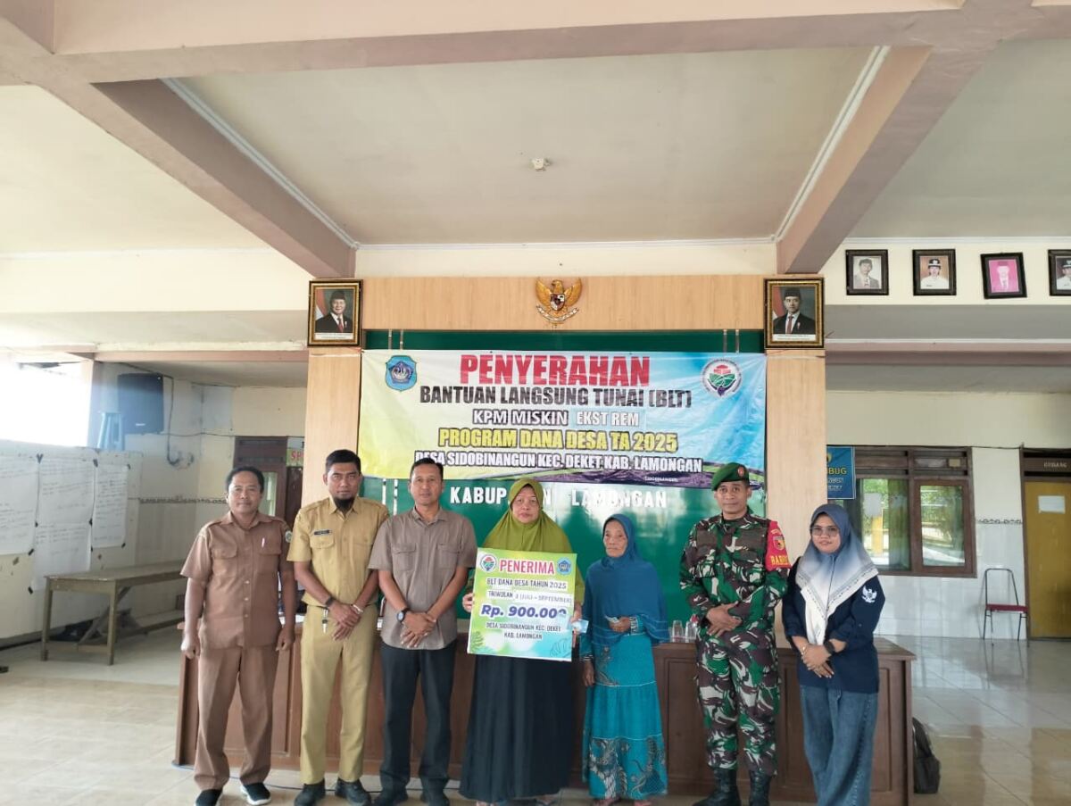 Peran Aktif Babinsa Koramil 0812/02 Deket Dalam Pendampingan Penyaluran BLT DD