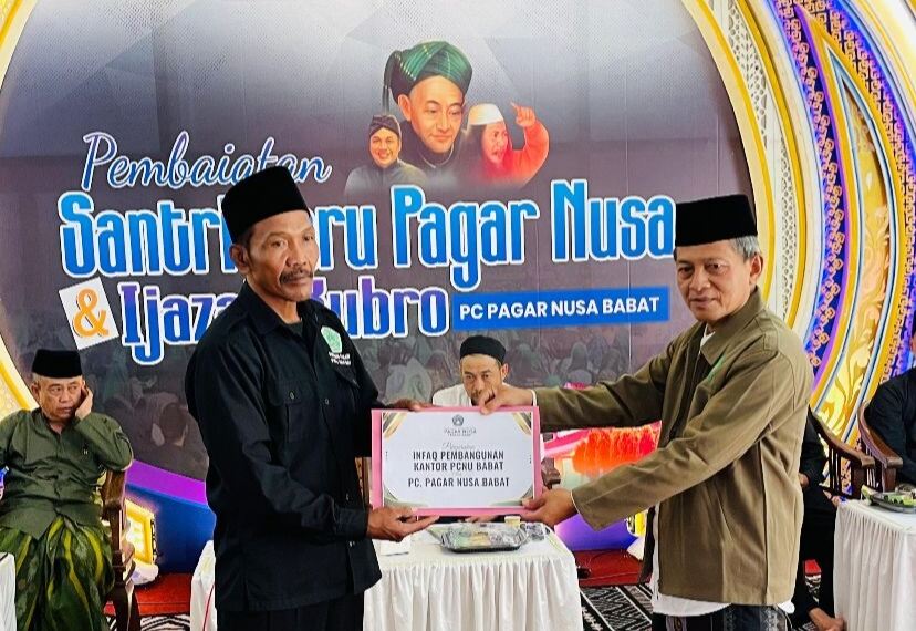 Pagar Nusa Cabang Babat Ikut Andil Dalam Pembangunan Kantor PCNU Babat