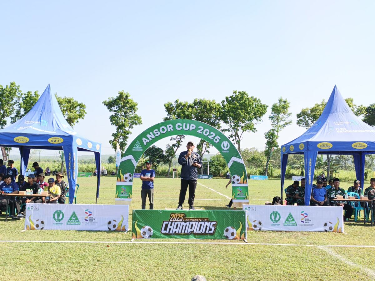 PAC GP Ansor Sambeng Gelar Turnamen Sepak Bola SD/MI Peringati Hari Santri Nasional 2025