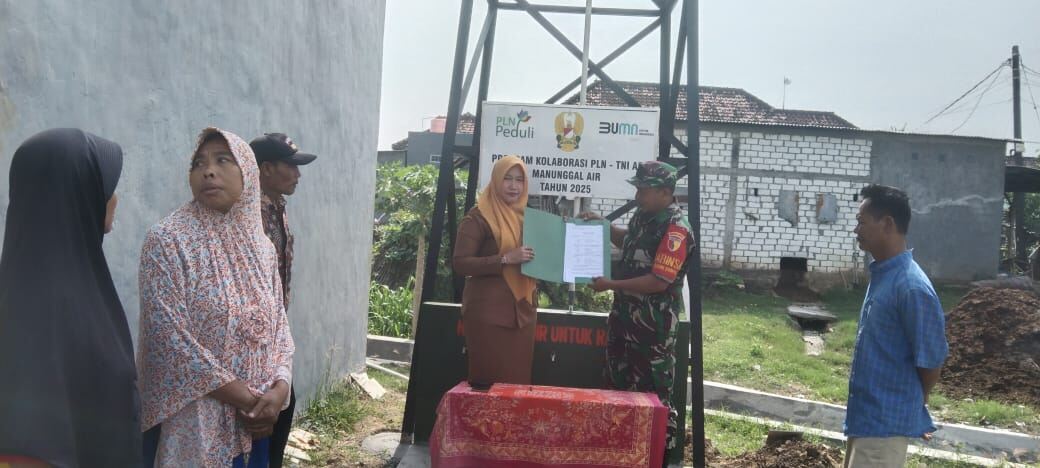 Wujud Kepedulian TNI, Sumur Bor TNI Manunggal Air di Kedungkumpul Resmi Beroperasi