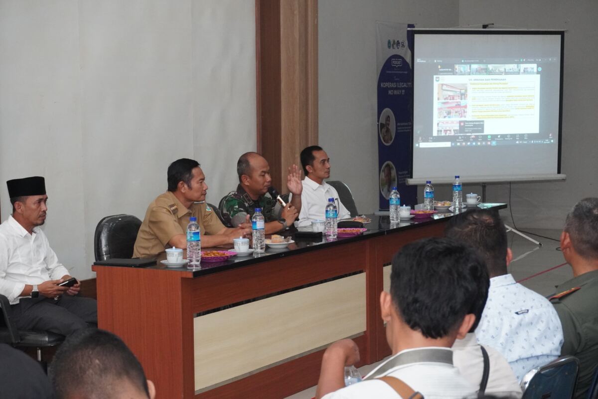 Dandim 0812 Lamongan Hadiri Rakor Percepatan Pembangunan Koperasi Desa Kelurahan Merah Putih.