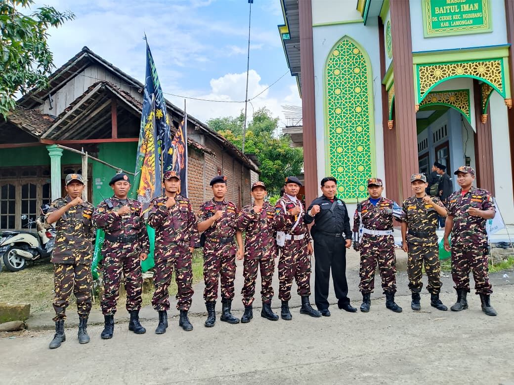Banser Satkoryon Ngimbang Amankan Istighosah Harlah NU, Pagar Nusa, dan GASMI