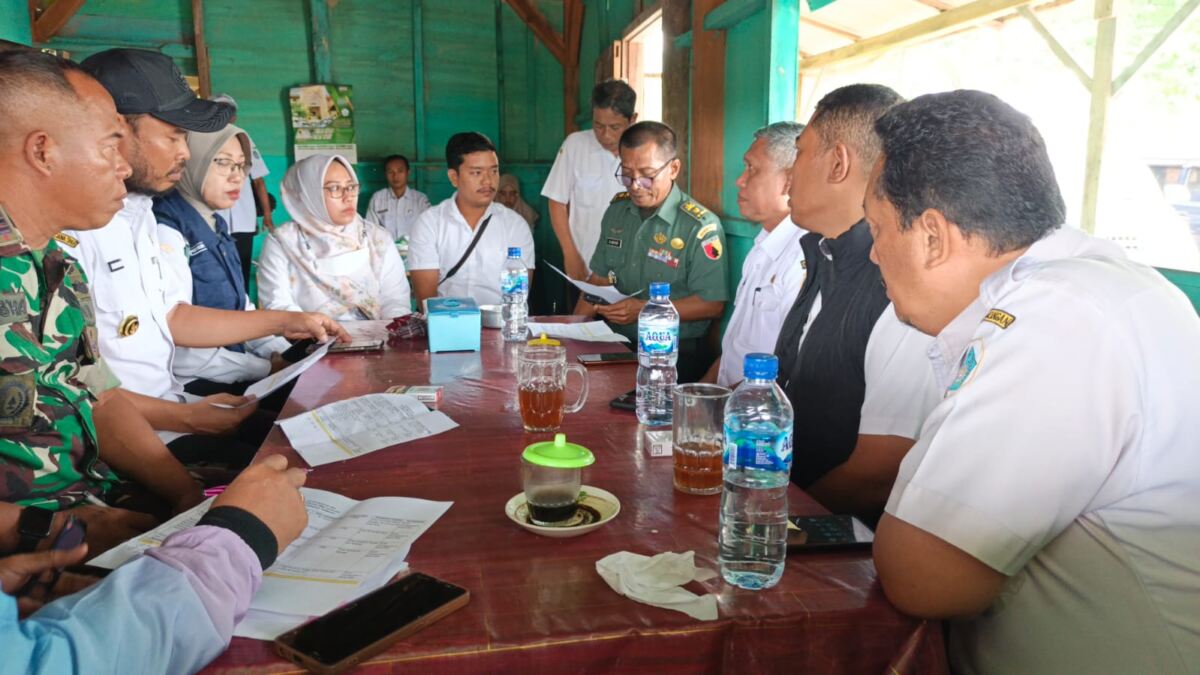 Kasdim 0812/Lamongan Tinjau Lokasi Persiapan TMMD Reguler Ke-129 di Desa Tlemang