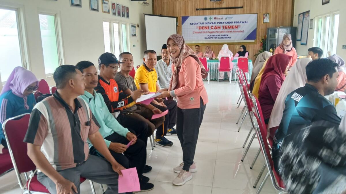 Koramil 0812/1 Laren Hadiri Peluncuran Inovasi Kesehatan “DENI CAH TEMEN” Guna Deteksi Dini Penyakit Menular