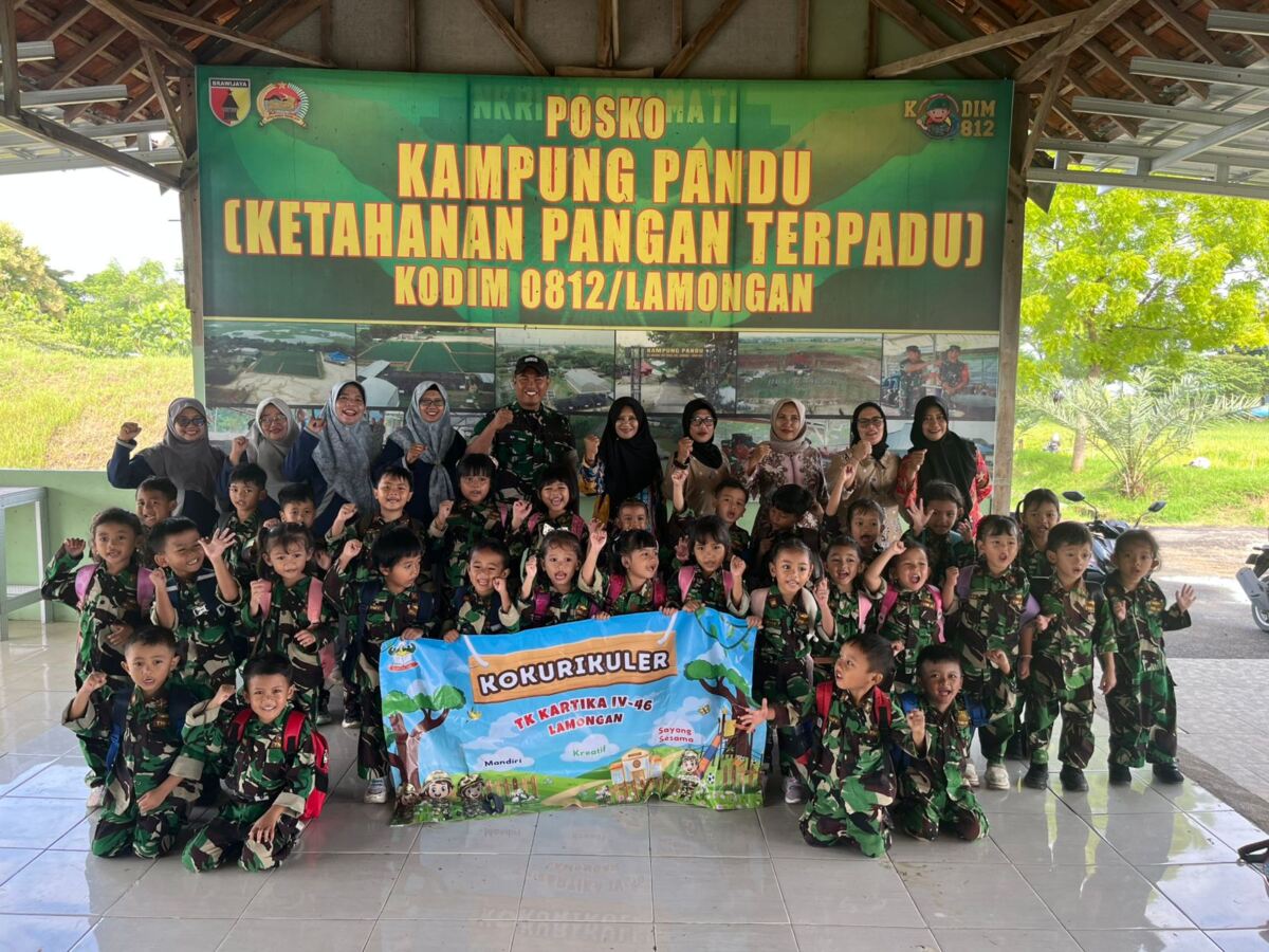 Satgas Pandu Kodim 0812/Lamongan Beri Pembekalan Kepada Siswa Siswi TK Kartika IV-46