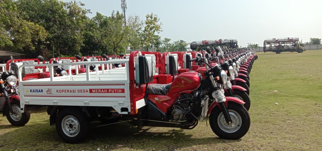 Kodim 0812/Lamongan Terima 92 Unit Tosa Kaisar Roda 3 untuk Dukung KDKMP