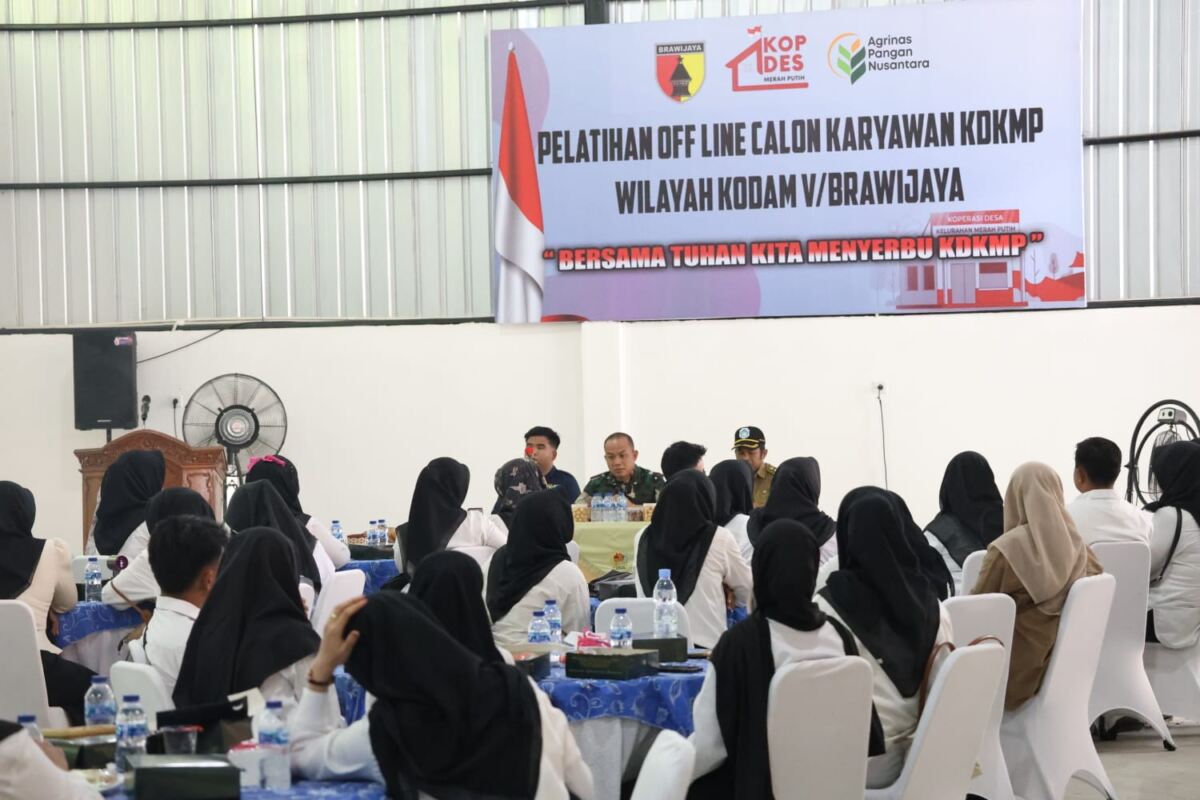 Kodim 0812/Lamongan Bersama PT. Agrinas Latih Calon Karyawan KDKMP Secara Offline