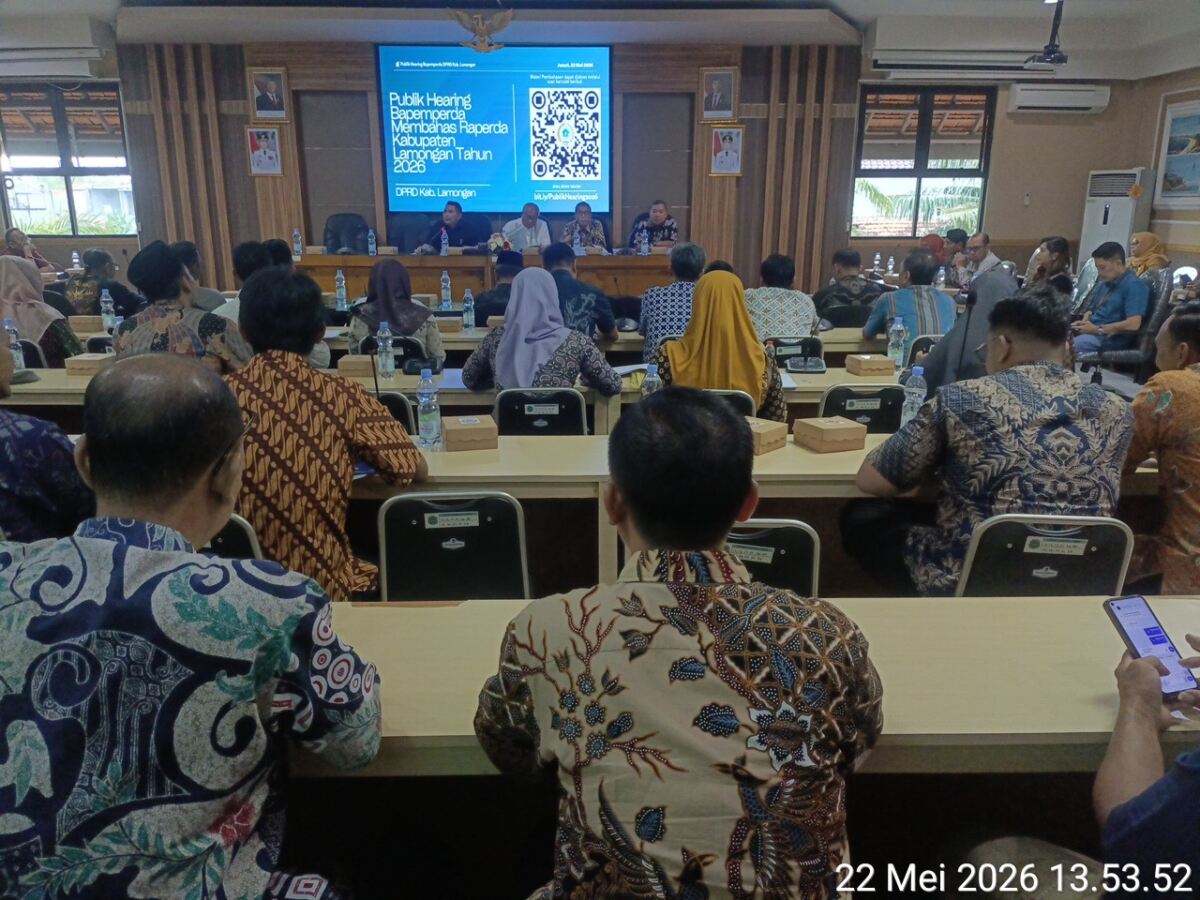 Hearing Raperda DPRD Lamongan Memanas, Aktivis Soroti Minimnya Transparansi