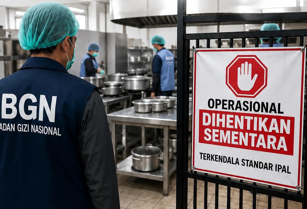 BGN Hentikan Sementara Operasional 12 Dapur SPPG di Lamongan Terkendala Standar IPAL.
